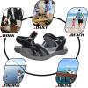 imageGRITION Hiking Sandals Women Closed Toe Waterproof Lightweight Adjustable Hiking Athletic Sandals Breathable For Beach Summer Adventure Comfortable Outdoor SportBlack Sandal