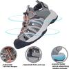 imageGRITION Hiking Sandals Women Closed Toe Waterproof Lightweight Adjustable Hiking Athletic Sandals Breathable For Beach Summer Adventure Comfortable Outdoor Sport2304grey