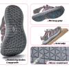 imageGRITION Hiking Sandals Women Closed Toe Waterproof Lightweight Adjustable Hiking Athletic Sandals Breathable For Beach Summer Adventure Comfortable Outdoor SportGreyPink 2401