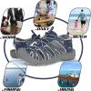 imageGRITION Hiking Sandals Women Closed Toe Waterproof Lightweight Adjustable Hiking Athletic Sandals Breathable For Beach Summer Adventure Comfortable Outdoor SportNavy