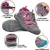 imageGRITION Hiking Sandals Women Closed Toe Waterproof Lightweight Adjustable Hiking Athletic Sandals Breathable For Beach Summer Adventure Comfortable Outdoor SportPink2117