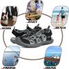 imageGRITION Hiking Sandals Women Closed Toe Waterproof Lightweight Adjustable Hiking Athletic Sandals Breathable For Beach Summer Adventure Comfortable Outdoor SportBlack