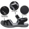 imageGRITION Hiking Sandals Women Closed Toe Waterproof Lightweight Adjustable Hiking Athletic Sandals Breathable For Beach Summer Adventure Comfortable Outdoor SportBlack Sandal
