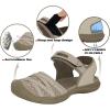 imageGRITION Hiking Sandals Women Closed Toe Waterproof Lightweight Adjustable Hiking Athletic Sandals Breathable For Beach Summer Adventure Comfortable Outdoor SportBeige 2017