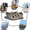 imageGRITION Hiking Sandals Women Closed Toe Waterproof Lightweight Adjustable Hiking Athletic Sandals Breathable For Beach Summer Adventure Comfortable Outdoor SportBeige2215