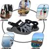 imageGRITION Hiking Sandals Women Closed Toe Waterproof Lightweight Adjustable Hiking Athletic Sandals Breathable For Beach Summer Adventure Comfortable Outdoor SportBlack2314sandals