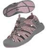 imageGRITION Hiking Sandals Women Closed Toe Waterproof Lightweight Adjustable Hiking Athletic Sandals Breathable For Beach Summer Adventure Comfortable Outdoor SportGrey Pink