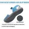 imageGRITION Hiking Sandals Women Closed Toe Waterproof Lightweight Adjustable Hiking Athletic Sandals Breathable For Beach Summer Adventure Comfortable Outdoor SportSmoky Blue
