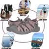 imageGRITION Hiking Sandals Women Closed Toe Waterproof Lightweight Adjustable Hiking Athletic Sandals Breathable For Beach Summer Adventure Comfortable Outdoor SportGrey Pink