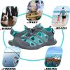 imageGRITION Hiking Sandals Women Closed Toe Waterproof Lightweight Adjustable Hiking Athletic Sandals Breathable For Beach Summer Adventure Comfortable Outdoor SportGrey Green