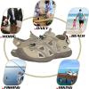 imageGRITION Hiking Sandals Women Closed Toe Waterproof Lightweight Adjustable Hiking Athletic Sandals Breathable For Beach Summer Adventure Comfortable Outdoor SportBeige Hiking Sandals
