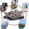 imageGRITION Hiking Sandals Women Closed Toe Waterproof Lightweight Adjustable Hiking Athletic Sandals Breathable For Beach Summer Adventure Comfortable Outdoor SportBeigeBrown