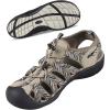 imageGRITION Hiking Sandals Women Closed Toe Waterproof Lightweight Adjustable Hiking Athletic Sandals Breathable For Beach Summer Adventure Comfortable Outdoor SportBeigeBrown