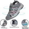 imageGRITION Hiking Sandals Women Closed Toe Waterproof Lightweight Adjustable Hiking Athletic Sandals Breathable For Beach Summer Adventure Comfortable Outdoor Sport2313grey Pink