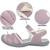 imageGRITION Hiking Sandals Women Closed Toe Waterproof Lightweight Adjustable Hiking Athletic Sandals Breathable For Beach Summer Adventure Comfortable Outdoor SportPink Sandal