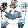 imageGRITION Hiking Sandals Women Closed Toe Waterproof Lightweight Adjustable Hiking Athletic Sandals Breathable For Beach Summer Adventure Comfortable Outdoor SportSmoky Blue