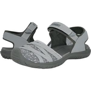 imageGRITION Hiking Sandals Women Closed Toe Waterproof Lightweight Adjustable Hiking Athletic Sandals Breathable For Beach Summer Adventure Comfortable Outdoor SportGrey Sandal