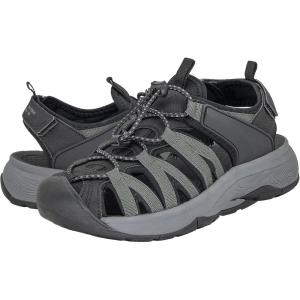 imageGRITION Hiking Sandals Women Closed Toe Waterproof Lightweight Adjustable Hiking Athletic Sandals Breathable For Beach Summer Adventure Comfortable Outdoor Sport2304black