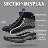 imageGRITION Hiking Boots Men Waterproof Suede Mid Ankle High Walking Boots Lightweight Lace Up Sport Backpacking Trekking Shoes Work NonSlip Comfortable Outdoor