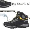 imageGRITION Mens Hiking Boots Waterproof Outdoor Walking Boots Mid Ankle Comfortable Athletic Boots Lightweight Lace Up Backpacking Shoes