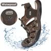 imageGRITION Mens Closed Toe Hiking Sandals Outdoor Waterproof Fisherman Athletic Water Sandals for Trekking Walking Sandals Summer Beach