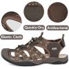 imageGRITION Mens Closed Toe Hiking Sandals Outdoor Waterproof Fisherman Athletic Water Sandals for Trekking Walking Sandals Summer Beach
