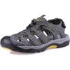 imageGRITION Men Outdoor Hiking Sandals Closed Toe Sport Water Sandal Waterproof Athletic Adventures Beach Walking Traveling Shoes Fishermen Summer Wide Sandles 9 US  42 EU Gray