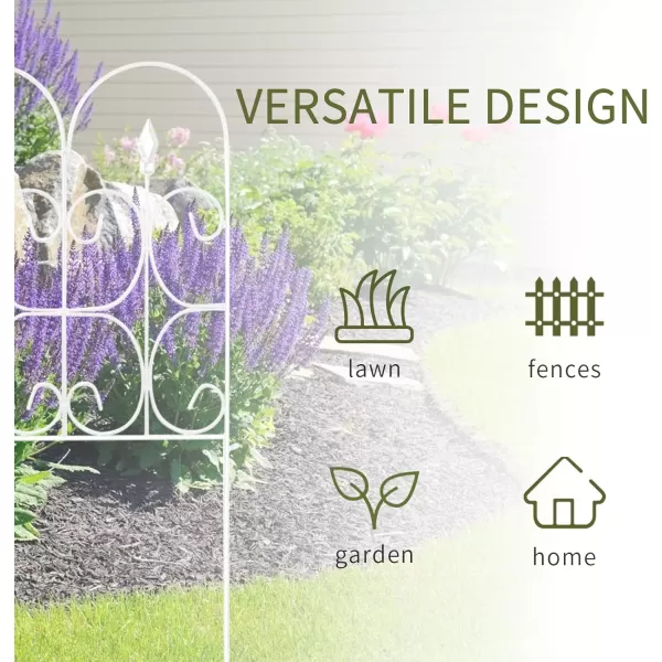 AMAGABELI GARDEN &amp; HOME 5 Panels Decorative Garden Fences and Borders for Dogs 32in×10ft No Dig Metal Fence Panel Garden Edging Border Fence For Animal Barrier Fencing for Flower Beds Yard Patio