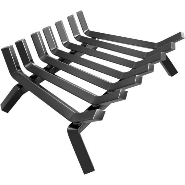 AMAGABELI GARDEN &amp; HOME Fireplace Log Grate 30 inch Wrought Iron Fire Place Grates Heavy Duty Solid Steel Indoor Chimney Hearth 3/4" Bar Outdoor Firepit Wood Stove Firewood Burning Rack Holder