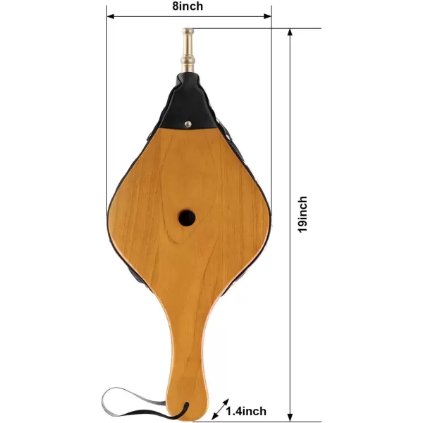Amagabeli Fireplace Bellows 17"x 7.5" Large Wood Air Blower Cast Nozzle for Outdoor Camping BBQ Grill Chimney Hand Bellow Pump Pit Barbeque Fire Tools Accessories with Hanging Strap 