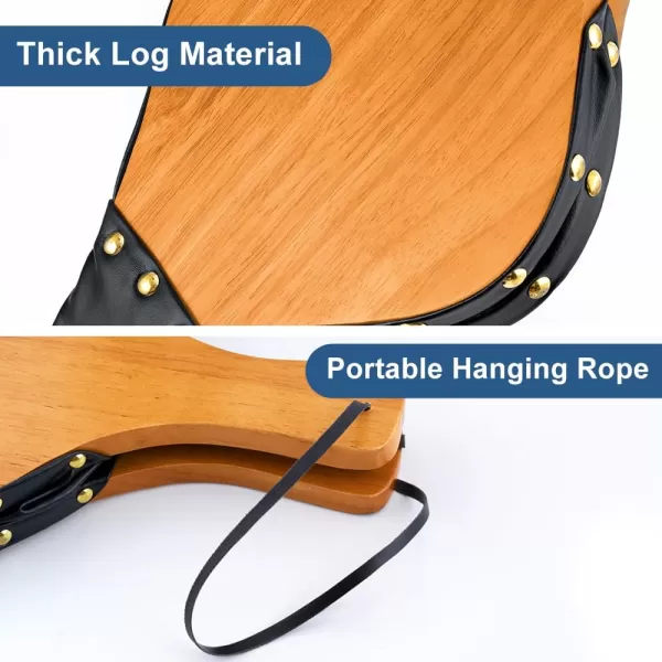 Amagabeli Fireplace Bellows 17"x 7.5" Large Wood Air Blower Cast Nozzle for Outdoor Camping BBQ Grill Chimney Hand Bellow Pump Pit Barbeque Fire Tools Accessories with Hanging Strap 