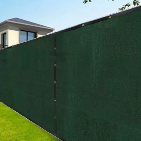 AMAGABELI GARDEN &amp; HOME 6’x50' Privacy Screen Fence Heavy Duty Fencing Mesh Shade Net Cloth Windscreen Cover Fabric Tarp 90% Blockage for Wall Garden Yard Backyard Dark Green