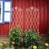 imageAMAGABELI GARDEN ampamp HOME 2 Pack Black Garden Trellis for Climbing Plants 47 x 16 Iron Plant Support Climbing Vines and Flowers Stands Vegetables Patio Metal Lattices Grid Panels for Ivy CucumbersWhite