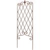 imageAMAGABELI GARDEN ampamp HOME 2 Pack Black Garden Trellis for Climbing Plants 47 x 16 Iron Plant Support Climbing Vines and Flowers Stands Vegetables Patio Metal Lattices Grid Panels for Ivy CucumbersBronze
