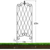 imageAMAGABELI GARDEN ampamp HOME 2 Pack Black Garden Trellis for Climbing Plants 47 x 16 Iron Plant Support Climbing Vines and Flowers Stands Vegetables Patio Metal Lattices Grid Panels for Ivy CucumbersBlack