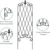 imageAMAGABELI GARDEN ampamp HOME 2 Pack Black Garden Trellis for Climbing Plants 47 x 16 Iron Plant Support Climbing Vines and Flowers Stands Vegetables Patio Metal Lattices Grid Panels for Ivy CucumbersBlack