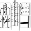 imageAMAGABELI GARDEN ampamp HOME 2 Pack Large Garden Trellis for Climbing Plants Outdoor 71 x 21 Black Iron Trellis for Potted Plant Support Metal Rose Trellis Vine Cucumber