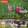imageAMAGABELI GARDEN ampamp HOME 2 Pack Large Garden Trellis for Climbing Plants Outdoor 71 x 21Black Iron Plant Trellis for Potted Plant Support Tall Wall Metal Trellis Rose Vine Cucumber