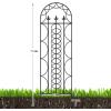 imageAMAGABELI GARDEN ampamp HOME 2 Pack Large Garden Trellis for Climbing Plants Outdoor 71 x 21Black Iron Plant Trellis for Potted Plant Support Tall Wall Metal Trellis Rose Vine Cucumber