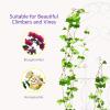 imageAMAGABELI GARDEN ampamp HOME 4 Pack Metal Garden Trellis for Climbing Plants Roses Vines Flower Vegetable 60quot x 18quot Rustproof Sturdy Lattice Black Iron Trellis for Potted Plants Support GT01White