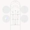 imageAMAGABELI GARDEN ampamp HOME 4 Pack Metal Garden Trellis for Climbing Plants Roses Vines Flower Vegetable 60quot x 18quot Rustproof Sturdy Lattice Black Iron Trellis for Potted Plants Support GT01White
