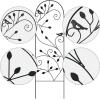imageAmagabeli 4 Pack Garden Trellis for Climbing Plants Outdoor 46quot x 15quot Rustproof Sturdy Black Iron Trellis Plants Support Metal Trellis for Climbing Rose Vine Vegetable Flower Ivy CucumberBlack