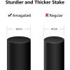 imageAmagabeli 4 Pack Garden Trellis for Climbing Plants Outdoor 46quot x 15quot Rustproof Sturdy Black Iron Trellis Plants Support Metal Trellis for Climbing Rose Vine Vegetable Flower Ivy CucumberBlack