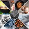 imageAmagabeli Cast Iron Cleaner 8quotx6quot 316L Stainless Steel Chainmail Scrubber Cast Iron Skillet Cleaner for Pan Pot Wok Griddles BBQ Grills Cast Iron Cleaning8x8