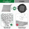 imageAmagabeli Cast Iron Cleaner 8quotx6quot 316L Stainless Steel Chainmail Scrubber Cast Iron Skillet Cleaner for Pan Pot Wok Griddles BBQ Grills Cast Iron Cleaning8x8
