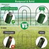 imageAmagabeli garden ampamp home 32inH20ftL Decorative Garden Fences and Borders for Dogs 14panels No Dig Metal Fence Panel Garden Edging Border Fence for Animal Barrier Fencing for Flower Bed Yard GreenGreen