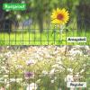 imageAmagabeli garden ampamp home 32inH20ftL Decorative Garden Fences and Borders for Dogs 14panels No Dig Metal Fence Panel Garden Edging Border Fence for Animal Barrier Fencing for Flower Bed Yard GreenGreen