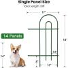 imageAmagabeli garden ampamp home 32inH20ftL Decorative Garden Fences and Borders for Dogs 14panels No Dig Metal Fence Panel Garden Edging Border Fence for Animal Barrier Fencing for Flower Bed Yard GreenGreen
