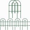 imageAmagabeli garden ampamp home 32inH20ftL Decorative Garden Fences and Borders for Dogs 14panels No Dig Metal Fence Panel Garden Edging Border Fence for Animal Barrier Fencing for Flower Bed Yard GreenGreen
