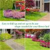 imageAmagabeli garden ampamp home 32inH20ftL Decorative Garden Fences and Borders for Dogs 14panels No Dig Metal Fence Panel Garden Edging Border Fence for Animal Barrier Fencing for Flower Bed Yard GreenWhite